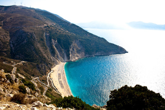 邁托斯海灘；Kefalonia