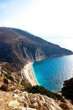 邁托斯海灘；Kefalonia