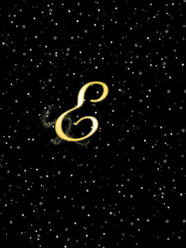 字母E。