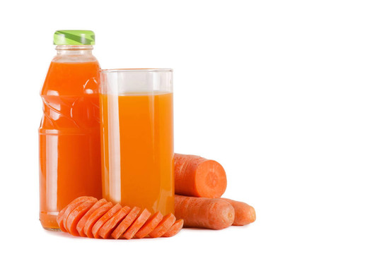 玻璃與carrot juice