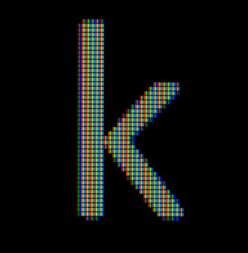 一封小寫(xiě)字母K