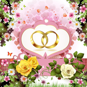 兩個(gè)結(jié)婚戒指