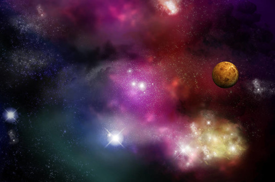 宇宙的恒星和星云