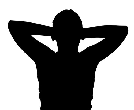 孤立男孩兒童手勢放松