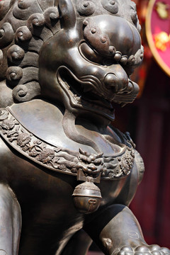 中華寺的青銅獅子