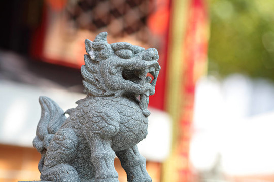 中國(guó)的獅子雕像