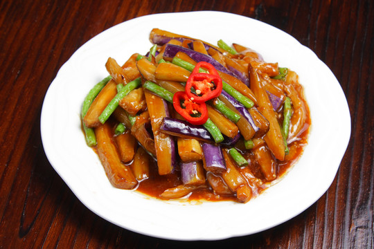 茄子燒豆角 豆角燒茄子