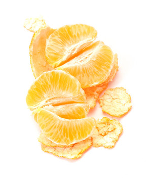 把Tangerine夜店孤立在白色背景
