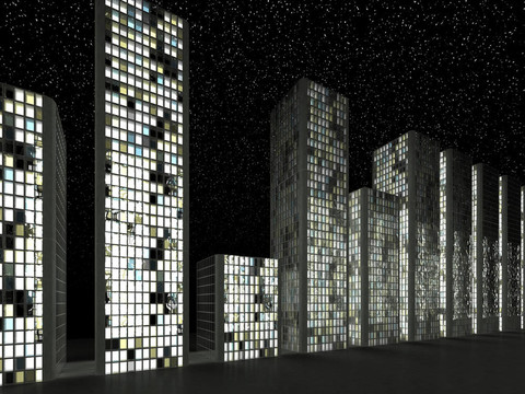 Megalopolis：在一排現(xiàn)代建筑