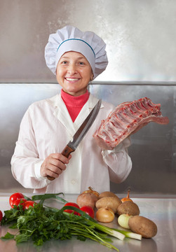 Cook女人與生肉