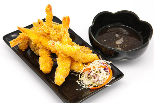 Fried Shrimps與蔬菜
