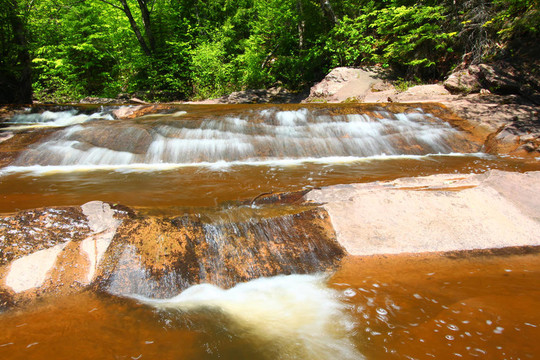 密歇根的Nonesuch Falls