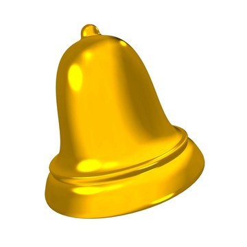 3D金色鈴鐺