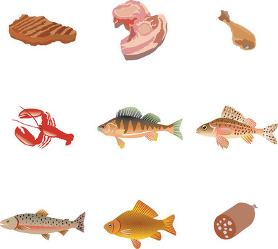肉類和魚類食品