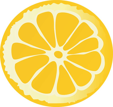 檸檬切片插圖
