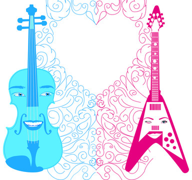 Violino e apaixonados吉他