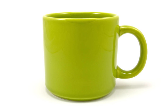 綠色陶瓷茶杯