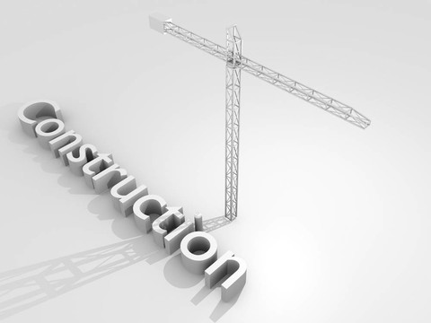 起重機和建筑字