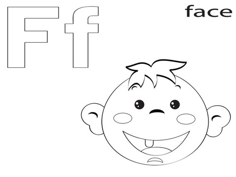 兒童著色字母