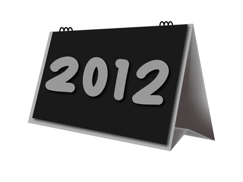 桌面日歷年2012