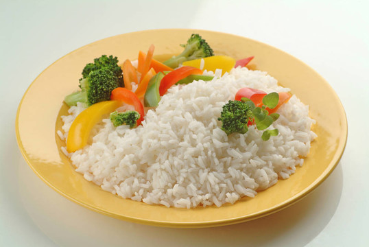 Boiled Rice與蔬菜