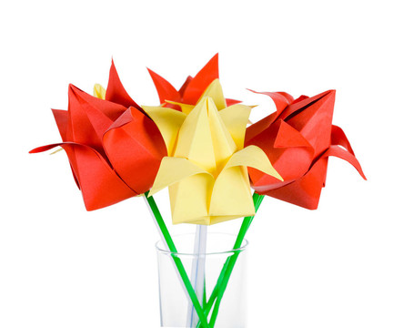origamis。郁金香.