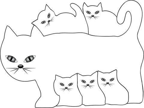 貓和小貓