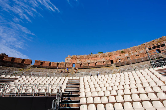 Teatro Greco；陶爾米納；西西里島