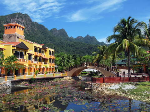東方村。Langkawi島；馬來西亞