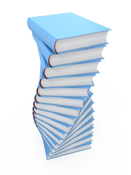 白色背景下孤立的Stacks