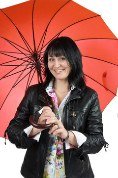 打著雨傘的女人