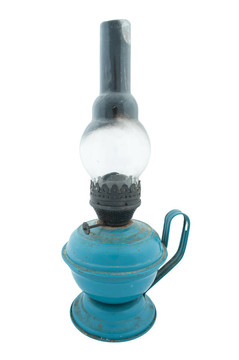 古董Glass Oil Lamp