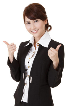 微笑的女商人