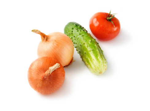 白底蔬菜