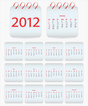 日歷2012