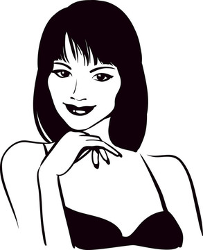 美女臉人像
