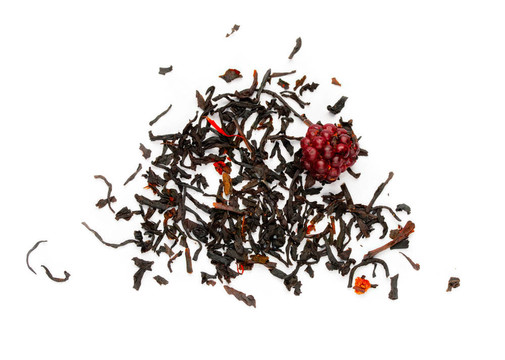 在白色背景上分離的茶