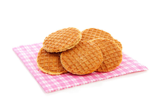 餅干和糖漿；典型的荷蘭stroopwafels