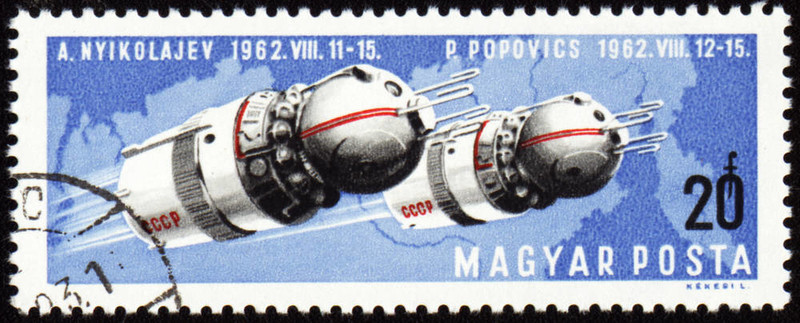 蘇聯(lián)宇宙飛船vostok-3和vostok-4上郵票