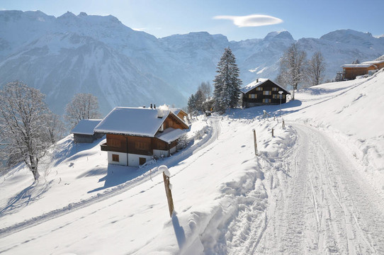 Braunwald；瑞士著名的滑雪勝地