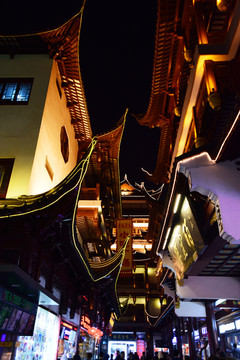 上海豫園的古建筑