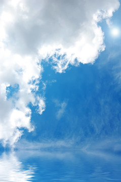 抽象的天空和天空。