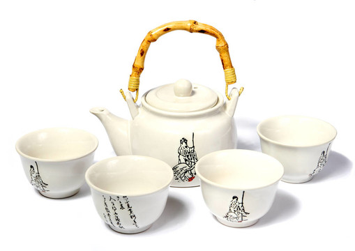 白色中國茶具