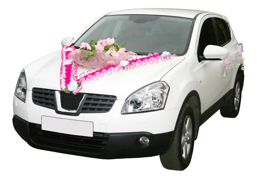 白色婚禮車