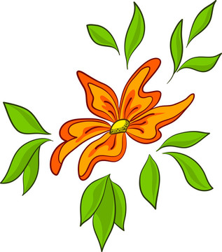 抽象的花朵