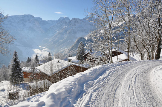 Braunwald；瑞士著名的滑雪勝地