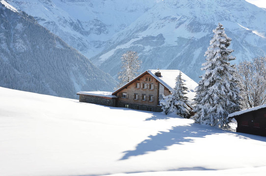 Braunwald；瑞士著名的滑雪勝地