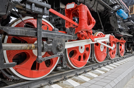 舊蒸汽機車車輪