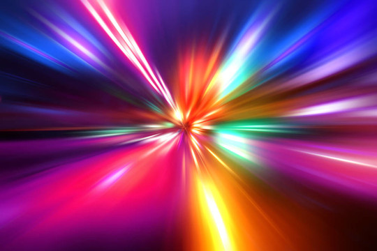 抽象璀璨之夜之路