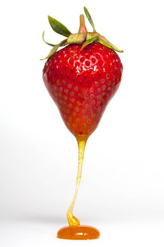 Strawberry和太妃糖醬